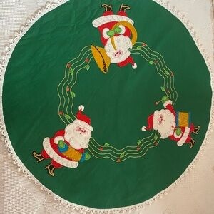 Vintage Bucilla Tree Skirt Christmas Tree Skirt Handmade